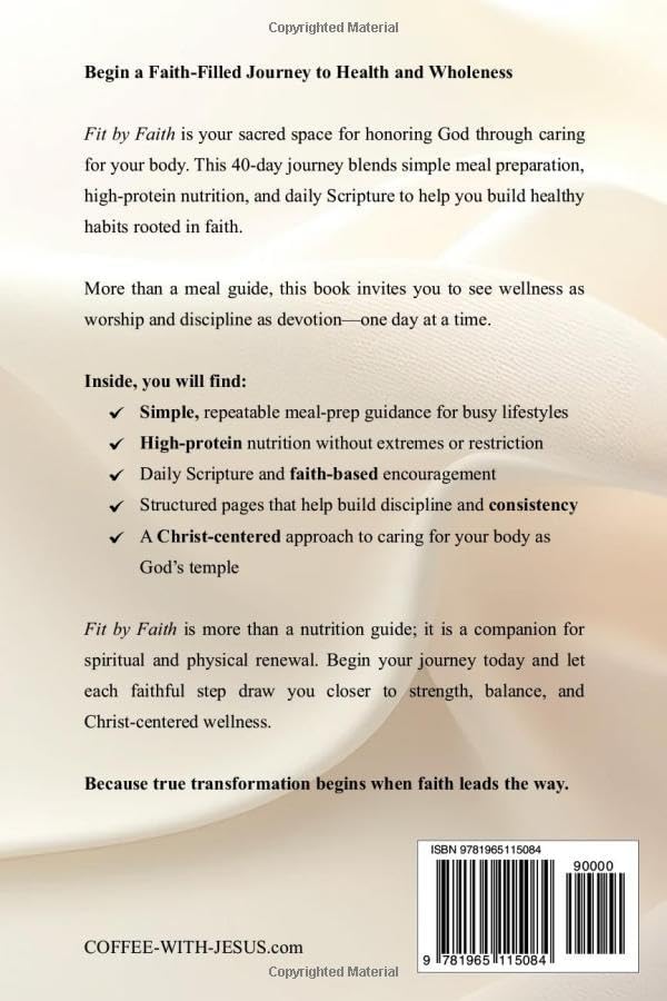 Fit by Faith: A 40-Day Faith-Based Meal Prep Guide to Consistent, Healthy Eating, High-Protein Nutrition, and Lasting Results for Christian Women by Dr. Hephzibah Queenstar Israel