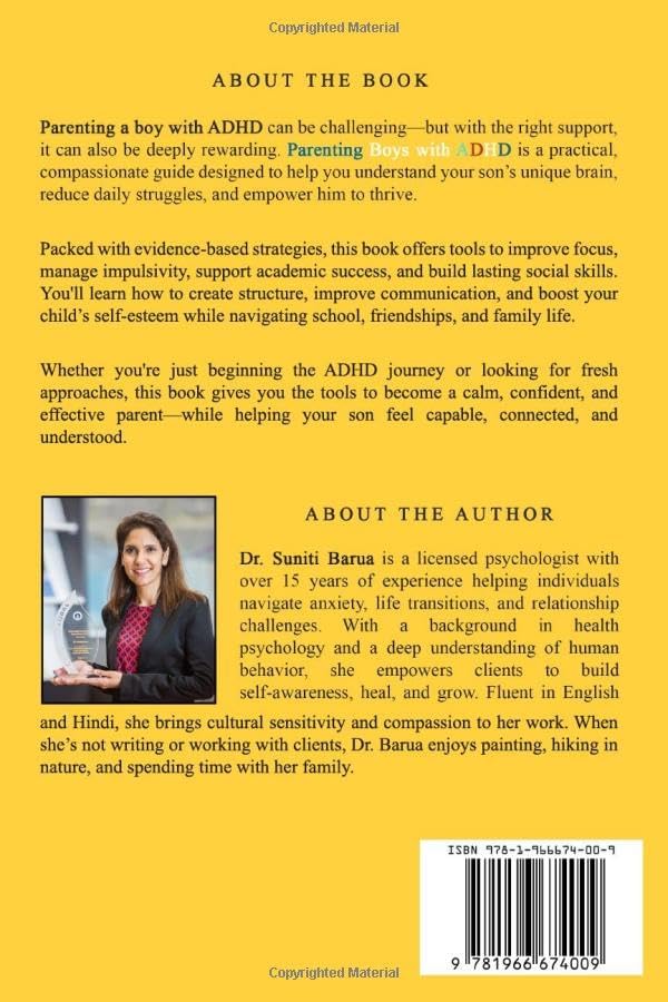 Parenting Boys with ADHD: Practical Tools to Help Your Neurodivergent Child Improve Focus, Succeed Academically, and Build Strong Social Skills and Connections by Suniti Barua