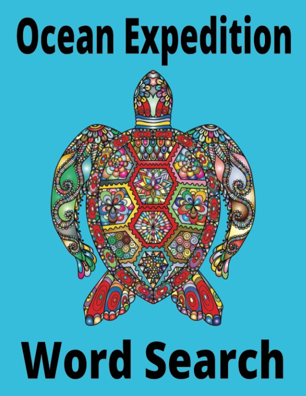 Ocean Expedition Word Search Large Print for Seniors, Elderly, Dementia, Alzheimer's by CALM Designs