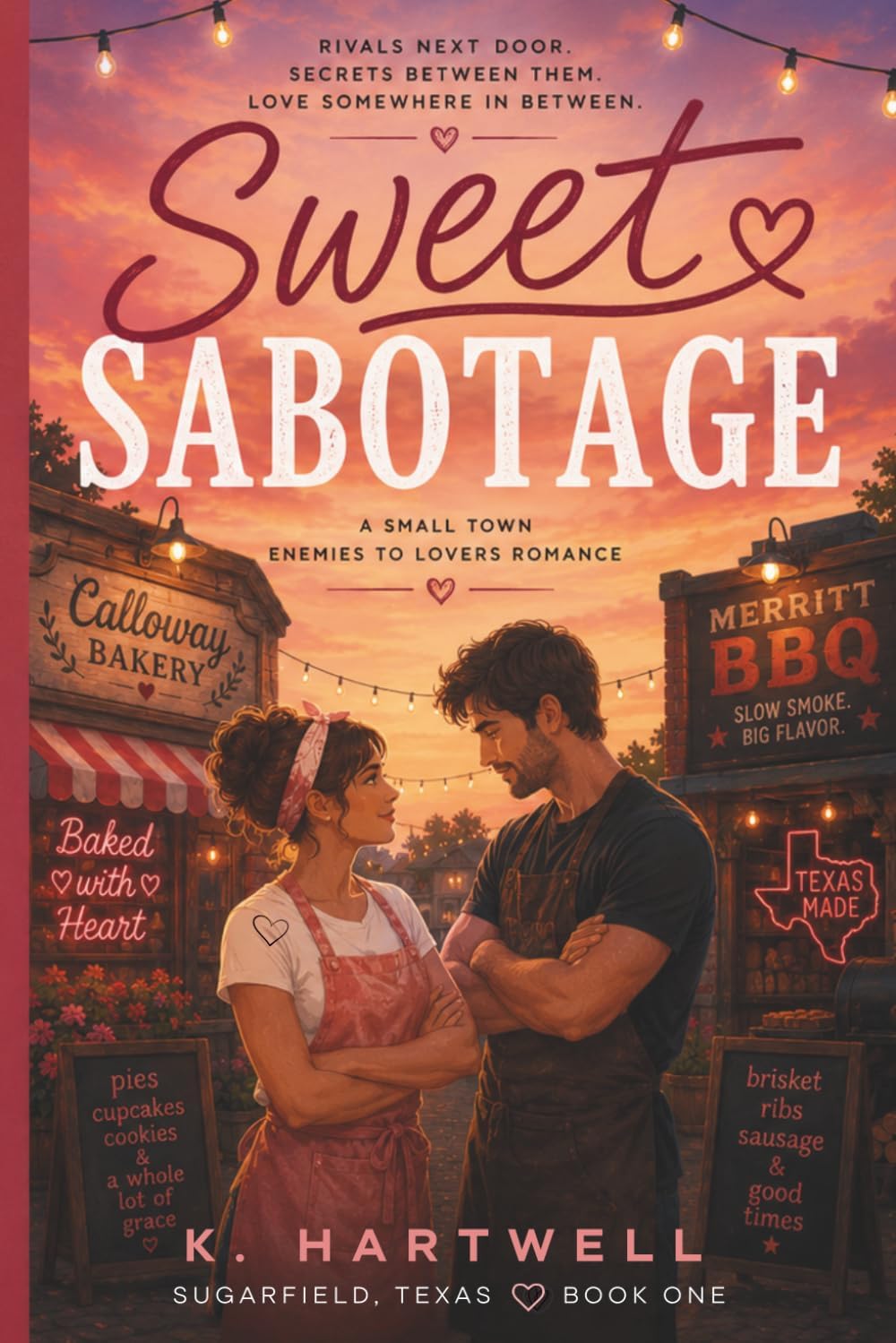 Sweet Sabotage: A Small-Town Enemies to Lovers Romance (Book 1) (Sugarfield Romance Series) by K. Hartwell
