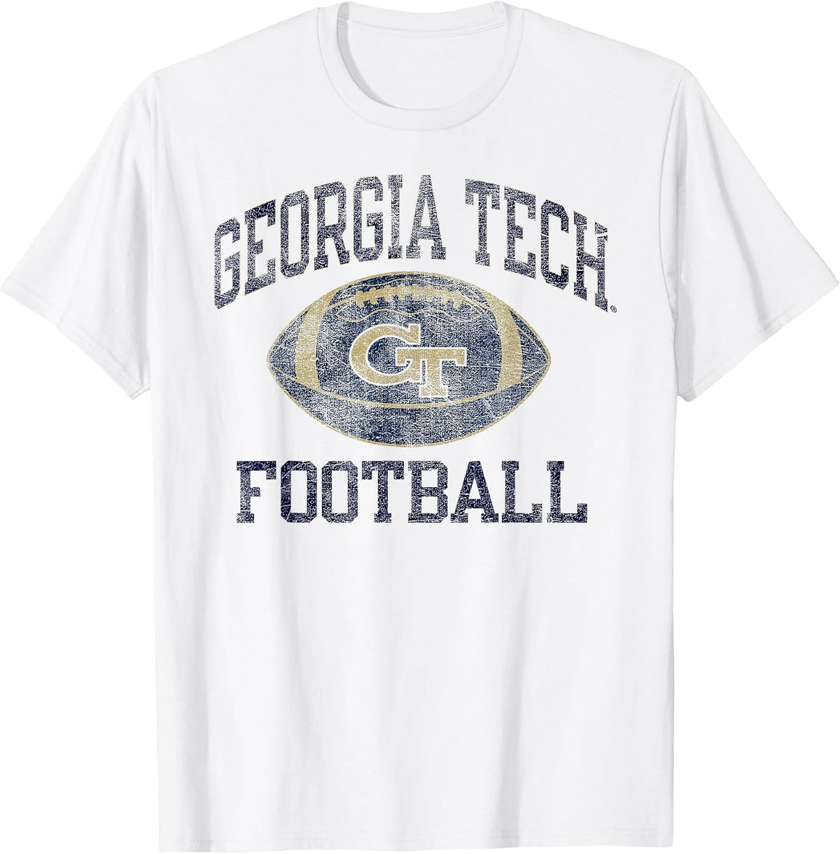 Georgia Tech Yellow Jackets Football Intensity White T-Shirt