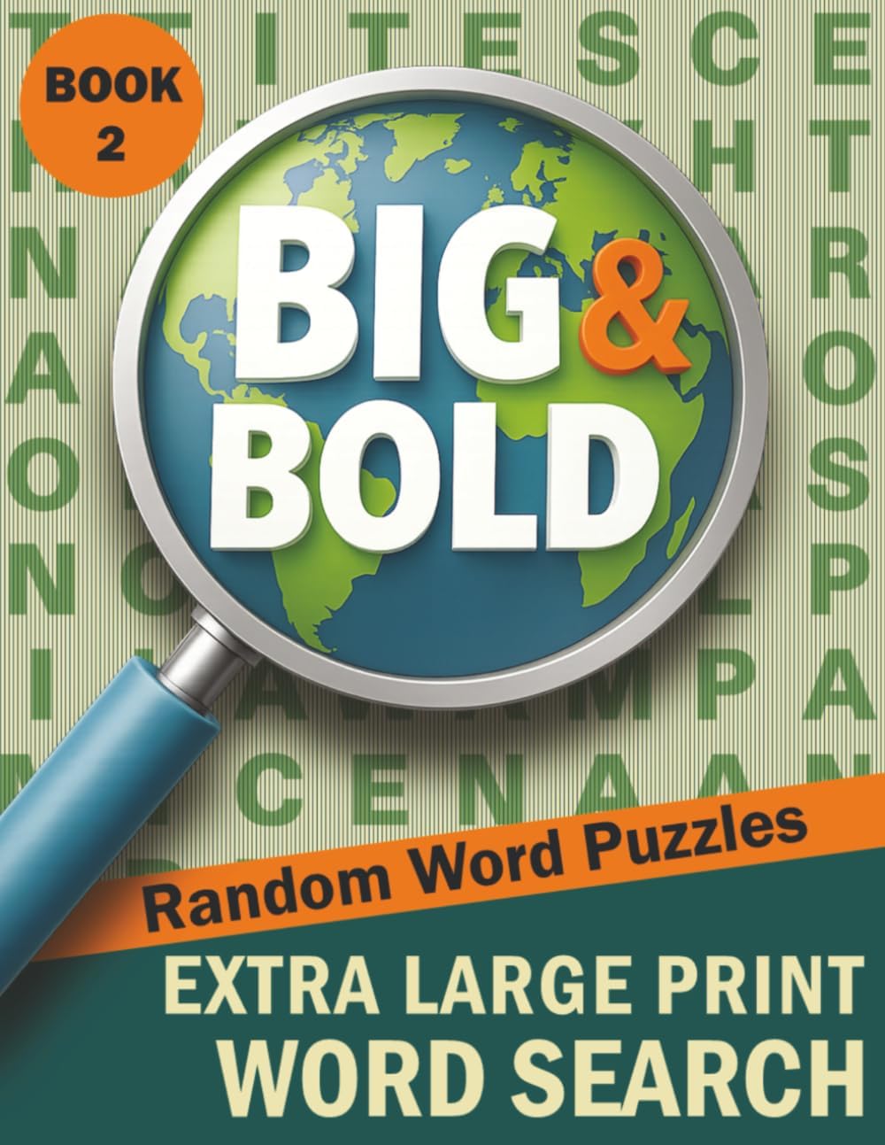 Big & Bold Extra Large Print Word Search — Random Words (Book 2): 70 Easy-to-Read Puzzles • 30pt Black Font for Seniors & Adults (Big & Bold Word ... Books for Adults & Seniors (30pt Black Font)) by Lex Austen