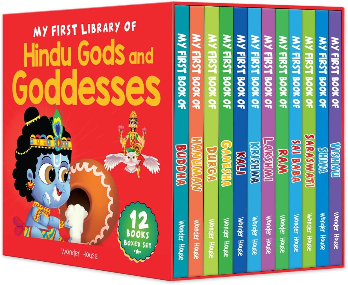 My First Library of Hindu Gods and Goddesses (Boxed Set) - Set of 12 Books (My First Books of Hindu Gods and Goddess) by Wonder House Books