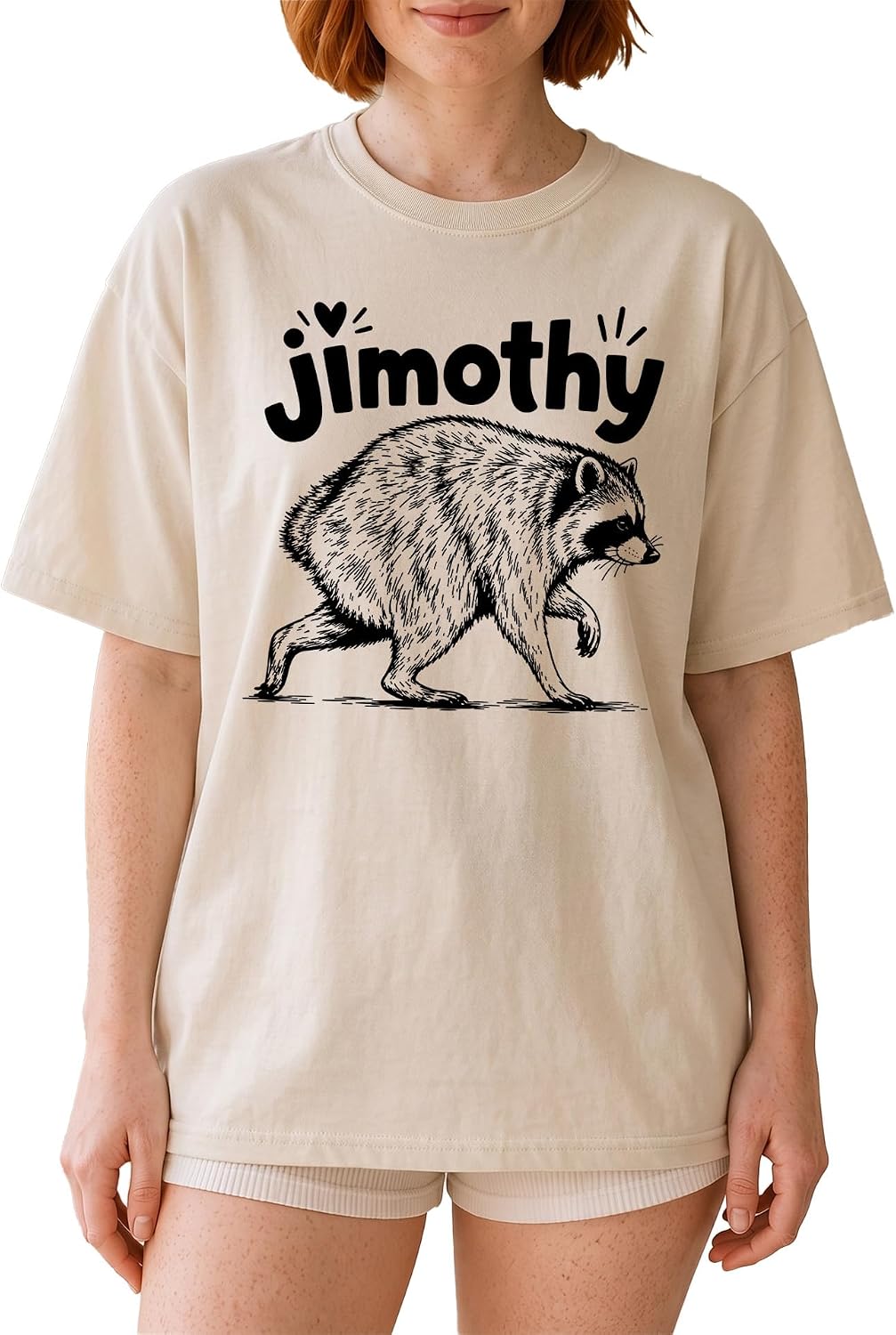 Jimothy Raccoon Funny Graphic T-Shirt
