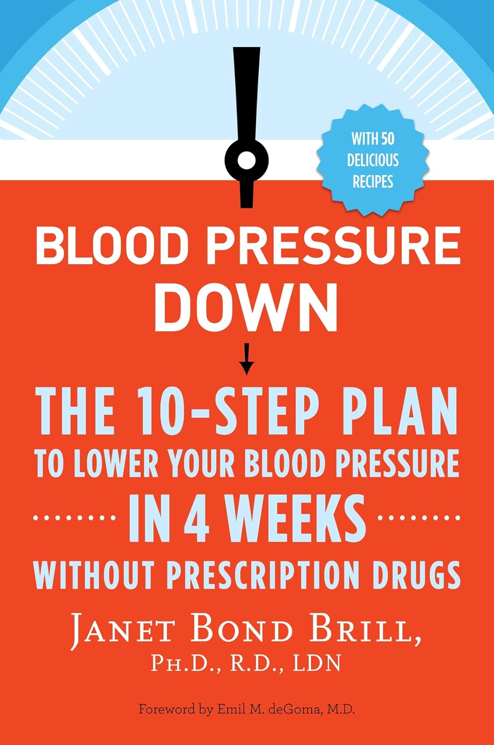 Blood Pressure Down: The 10-Step Plan to Lower Your Blood Pressure in 4 Weeks--Without Prescription Drugs by Janet Bond Brill PhD RD