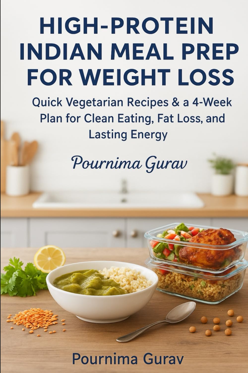 High-Protein Indian Meal Prep for Weight Loss: Quick Vegetarian Recipes & a 4-Week Plan for Clean Eating, Fat Loss, and Lasting Energy by Pournima Gurav