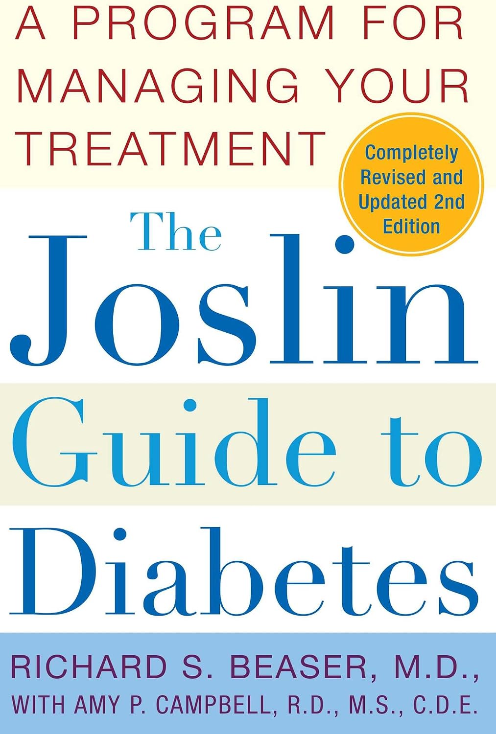The Joslin Guide to Diabetes: A Program for Managing Your Treatment (Fireside Books (Fireside)) by Richard S. Beaser M.D.