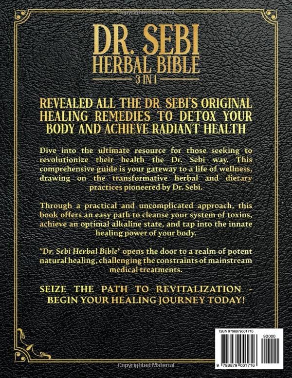Dr. Sebi Herbal Bible: [3 IN 1] The Complete Guide to Harness Dr. Sebi's Healing Herbs for Deep Body Cleansing and Lifelong Vitality by Valeria-Cruz Mendez