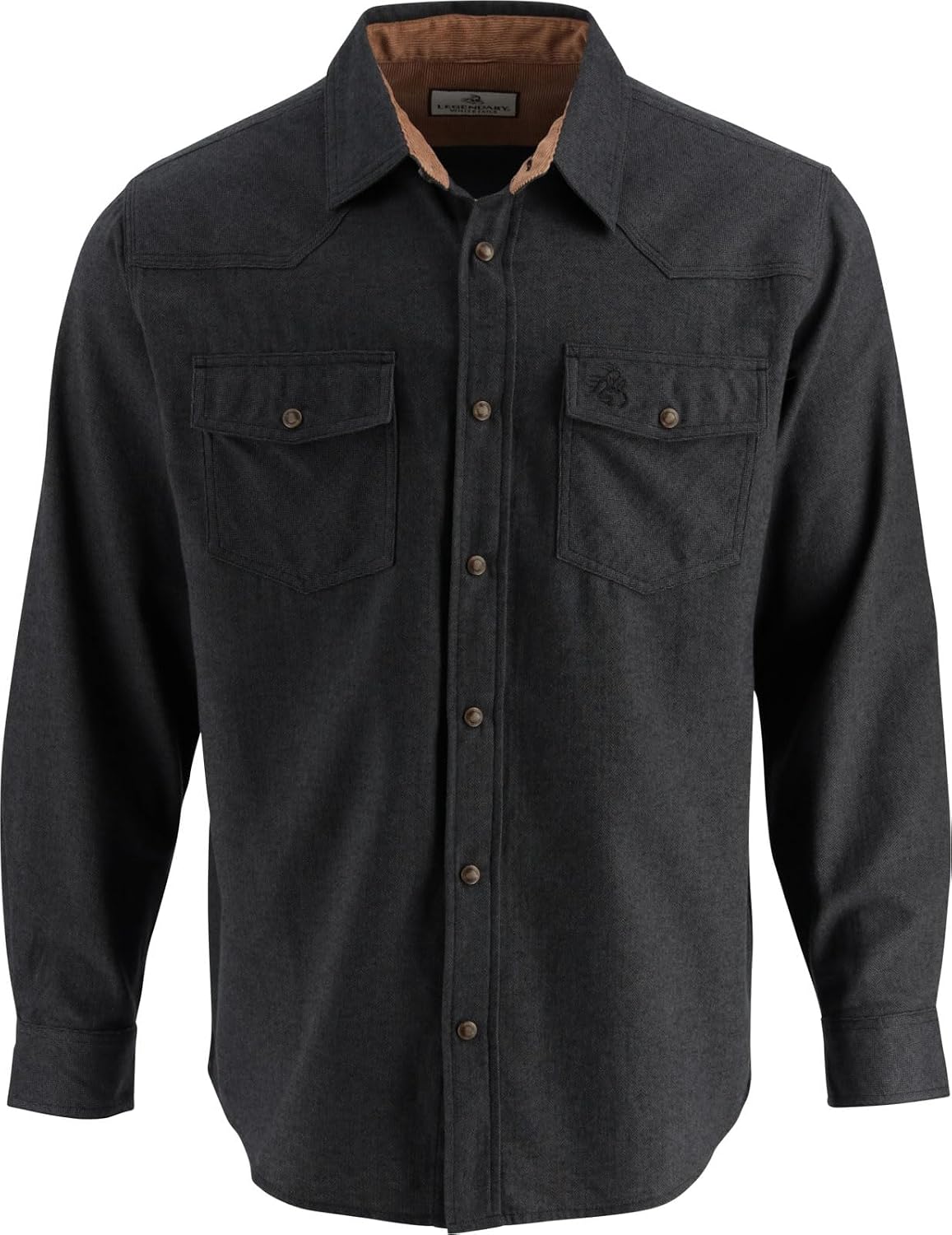 Legendary Whitetails Mens Western Button Up Brushed Cotton Flannel Shirt