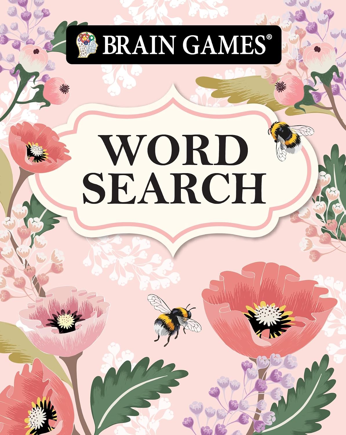 Brain Games - Take-Along - Word Search (Flower Cover) by Publications International Ltd.