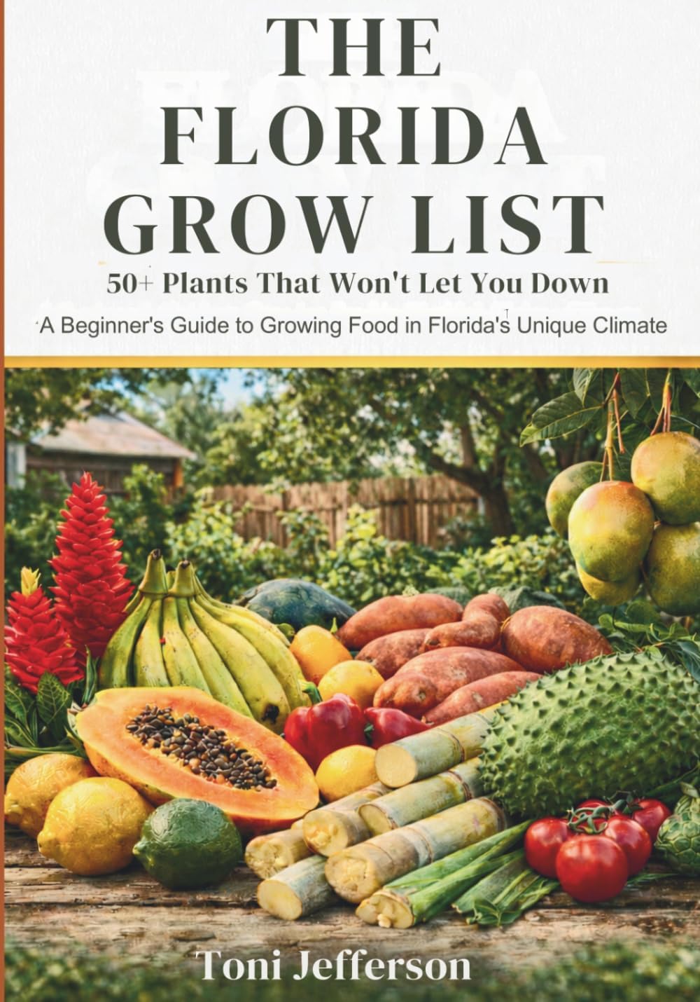The Florida Grow List: 50+ Plants That Won't Let You Down: A Beginner's Guide to Growing Food in Florida's Unique Climate by Toni Jefferson