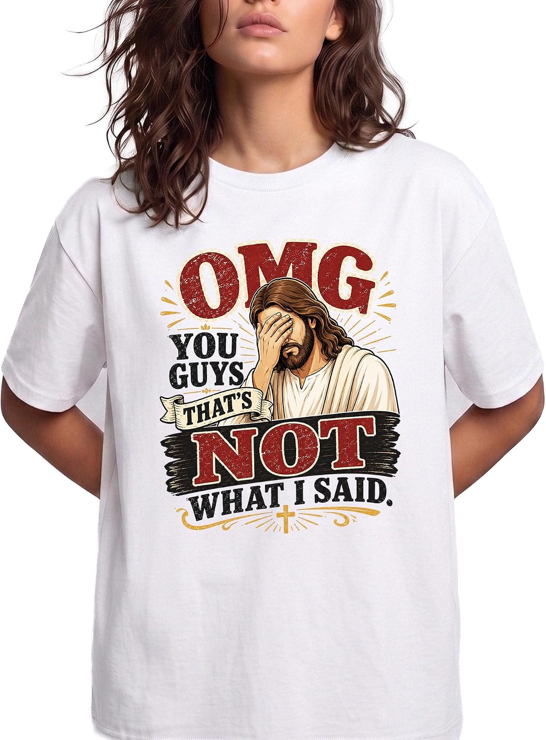 Jesus Facepalm Funny Graphic Tee
