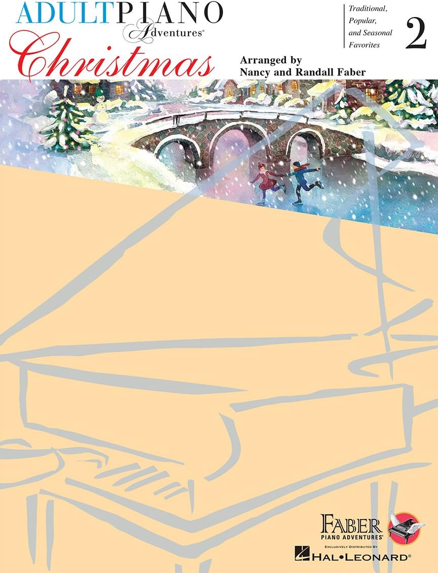 Adult Piano Adventures: Christmas - Book 2 | Piano Sheet Music with Holiday Songs for Intermediate Players | Festive Piano Songbook with Online Audio | Faber Piano Method Book with Christmas Carols by Nancy Faber