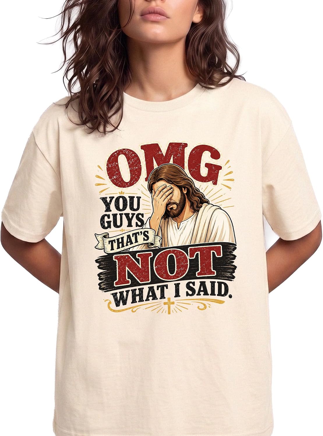 Jesus Facepalm Funny Graphic Tee