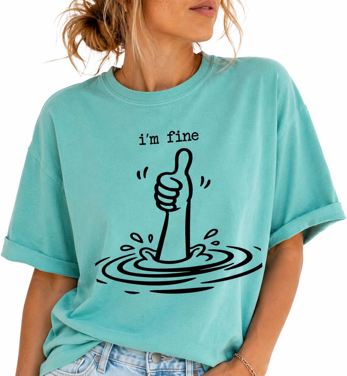 Current Mood T-Shirt for Women Men Sarcastic Hand Gesture Graphic Tee Relatable Humor Unisex Shirt