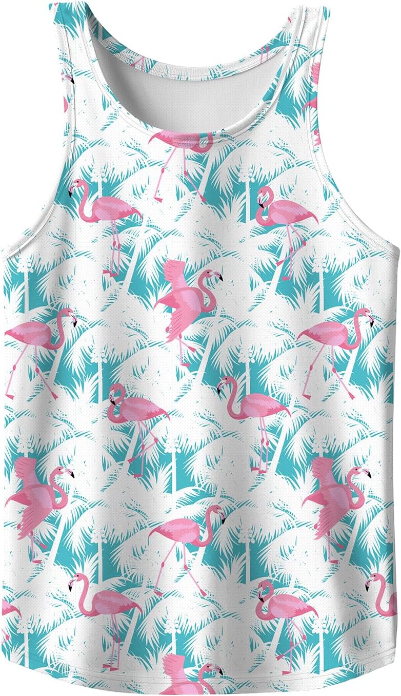 Rave Tank Tops Men Beach Tank Tops Graphic Summer Funny Sleeveless EDM Outfits Patriotic Shirts Up to 3XL