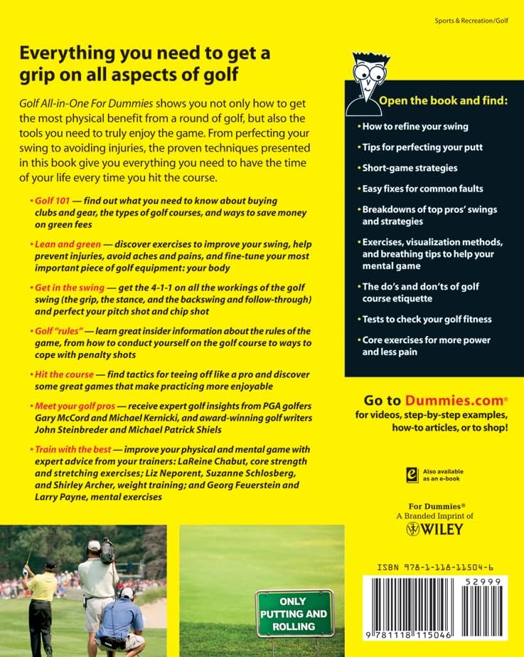 Golf All-in-One For Dummies (For Dummies Series) by Consumer Dummies
