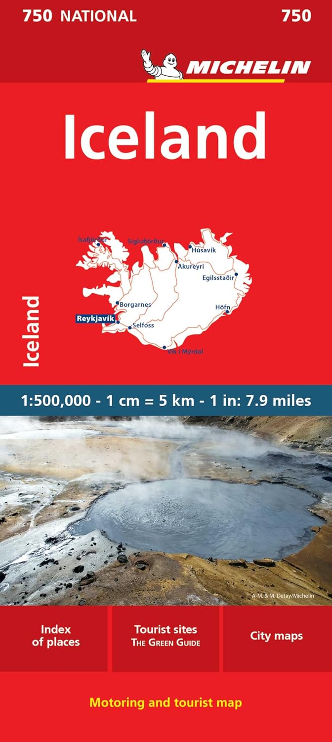 Michelin Iceland Map 750 (Michelin Map) by Michelin