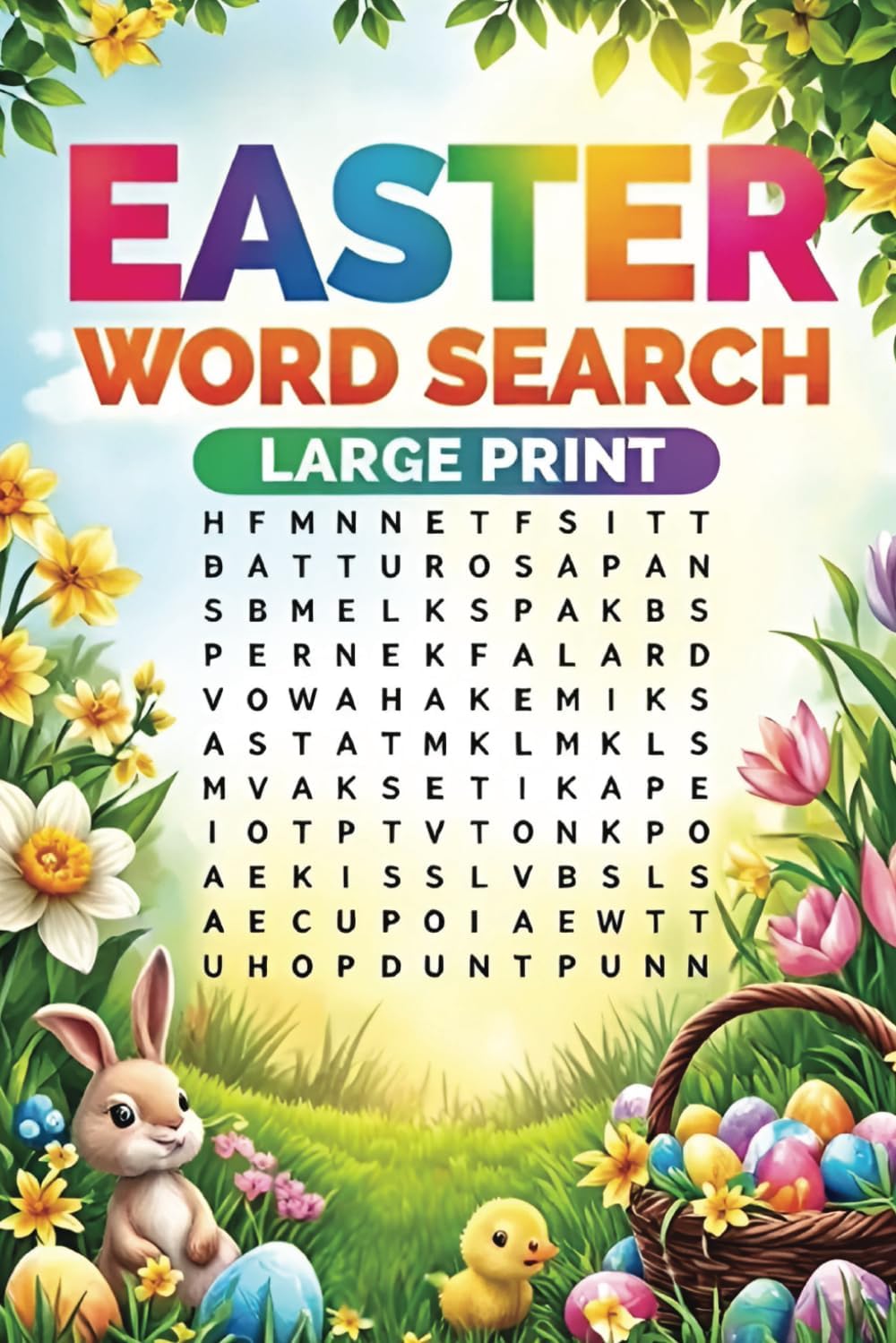 Easter Word Search Book: Spring Themed Large Print Puzzles for Seniors and Adults by Louby Lion Books
