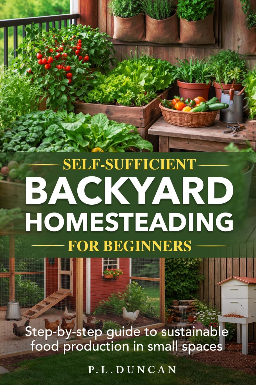 Self-Sufficient Backyard Homesteading for Beginners: Step-by-step guide to sustainable food production in small spaces by P.L. Duncan