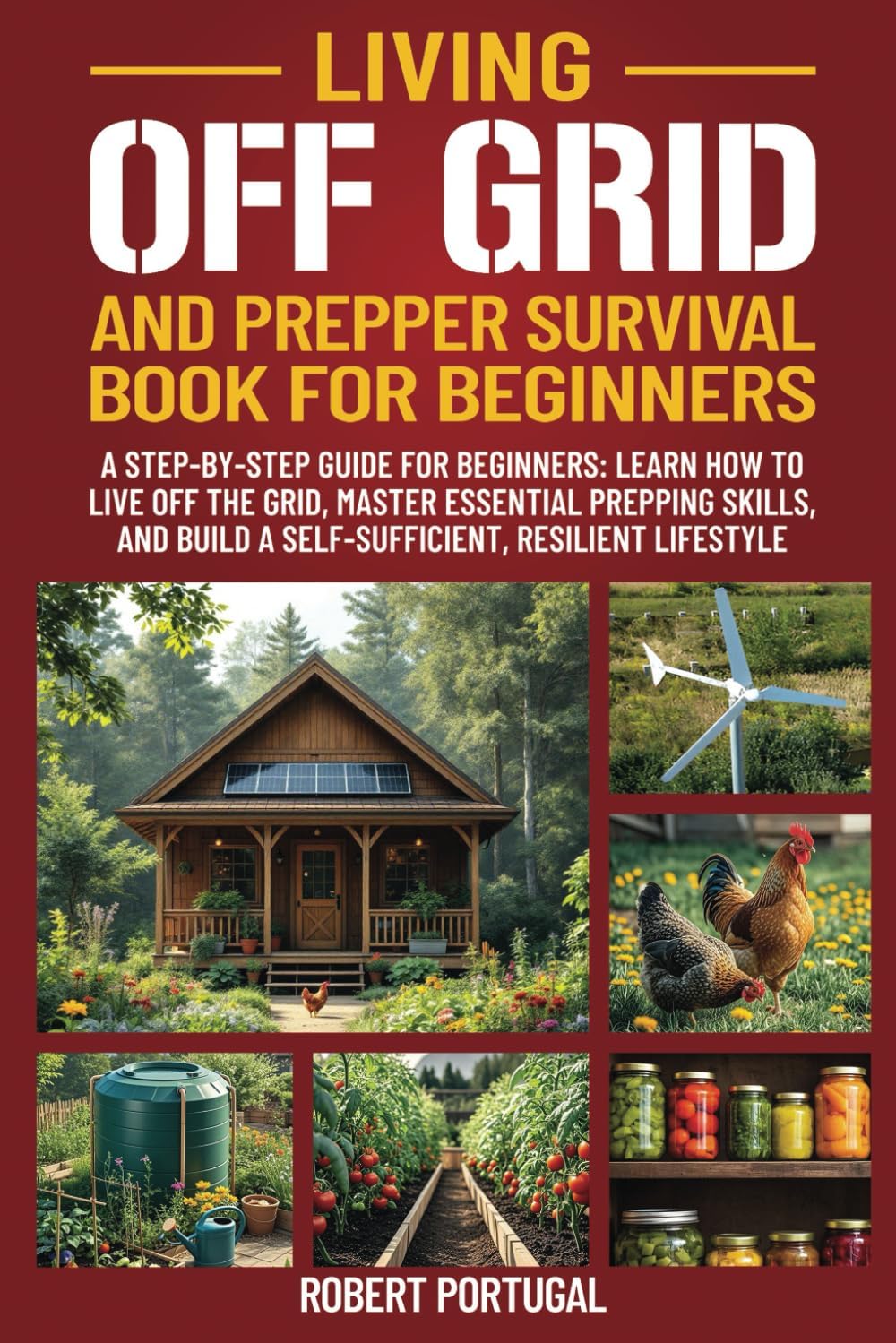 LIVING OFF GRID AND PREPPER SURVIVAL GUIDE FOR BEGINNERS: LEARN HOW TO LIVE OFF GRID, MASTER ESSENTIAL PREPPING SKILLS, & BUILD A SELF-SUFFICIENT, RESILIENT LIFESTYLE by Robert Portugal