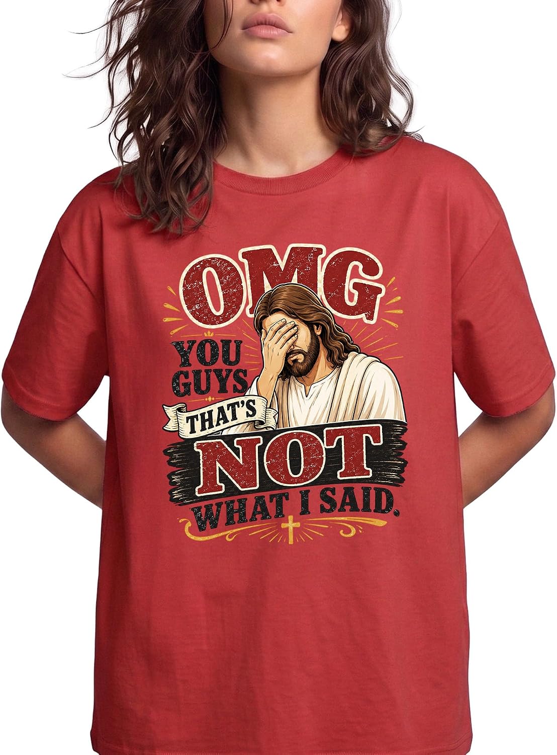 Jesus Facepalm Funny Graphic Tee