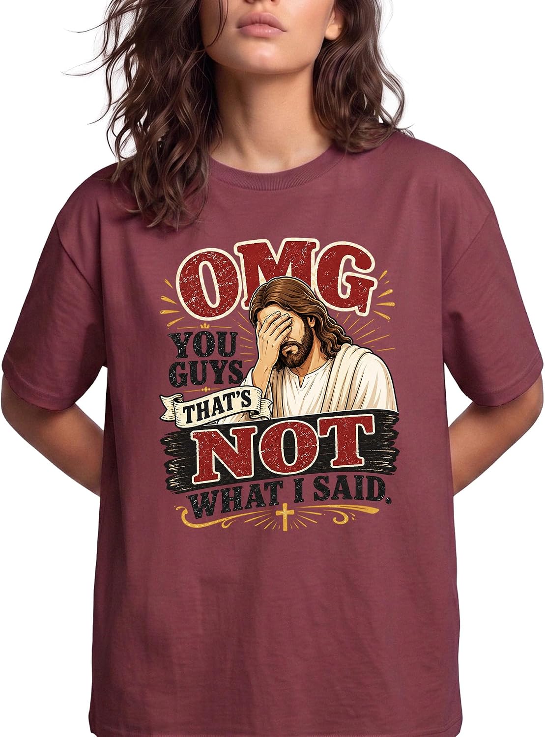 Jesus Facepalm Funny Graphic Tee