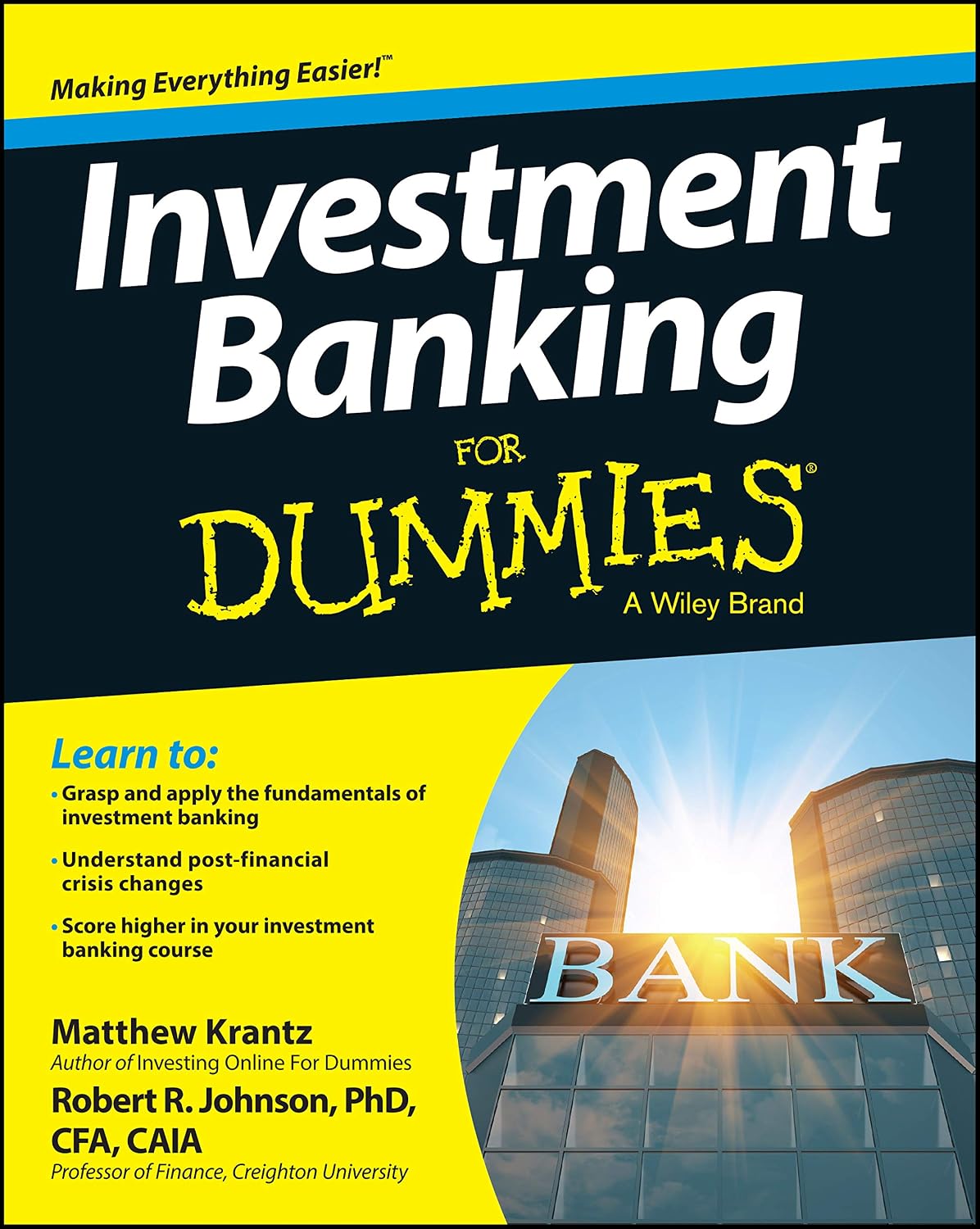 Investment Banking For Dummies (For Dummies Series) by Matthew Krantz
