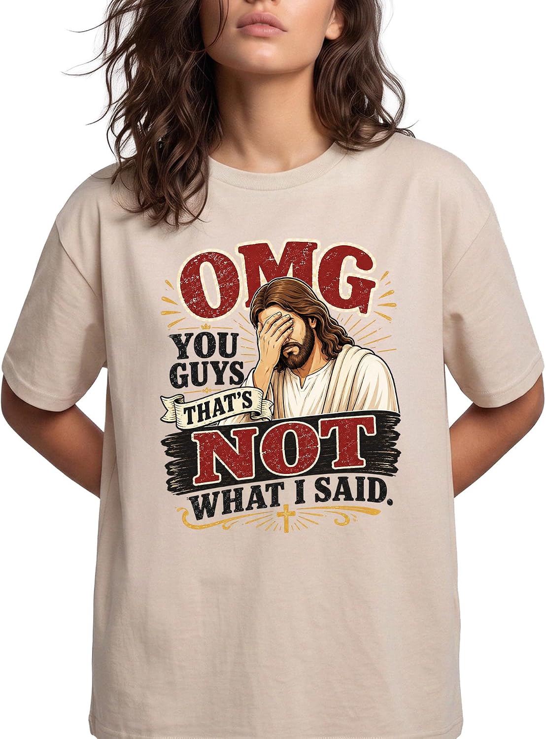 Jesus Facepalm Funny Graphic Tee