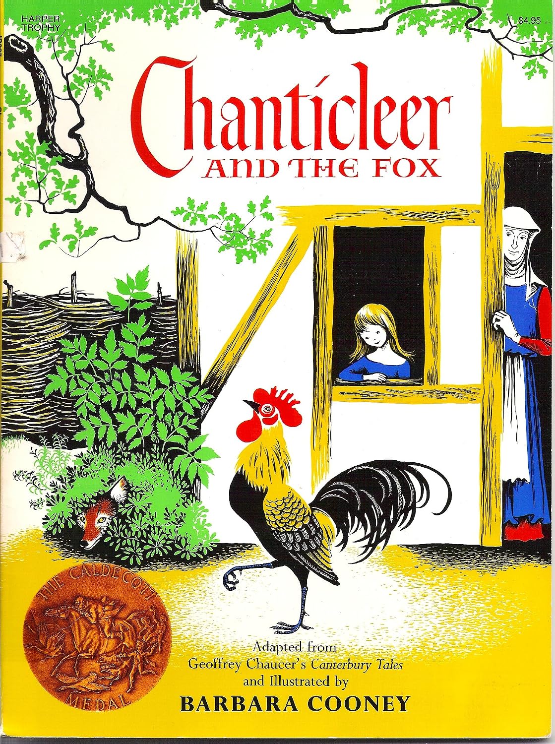 Chanticleer and the Fox: A Caldecott Award Winner – A Classic Barnyard Fable About a Vain Rooster Outsmarting a Cunning Fox for Kids (Ages 4-8) by Geoffrey Chaucer
