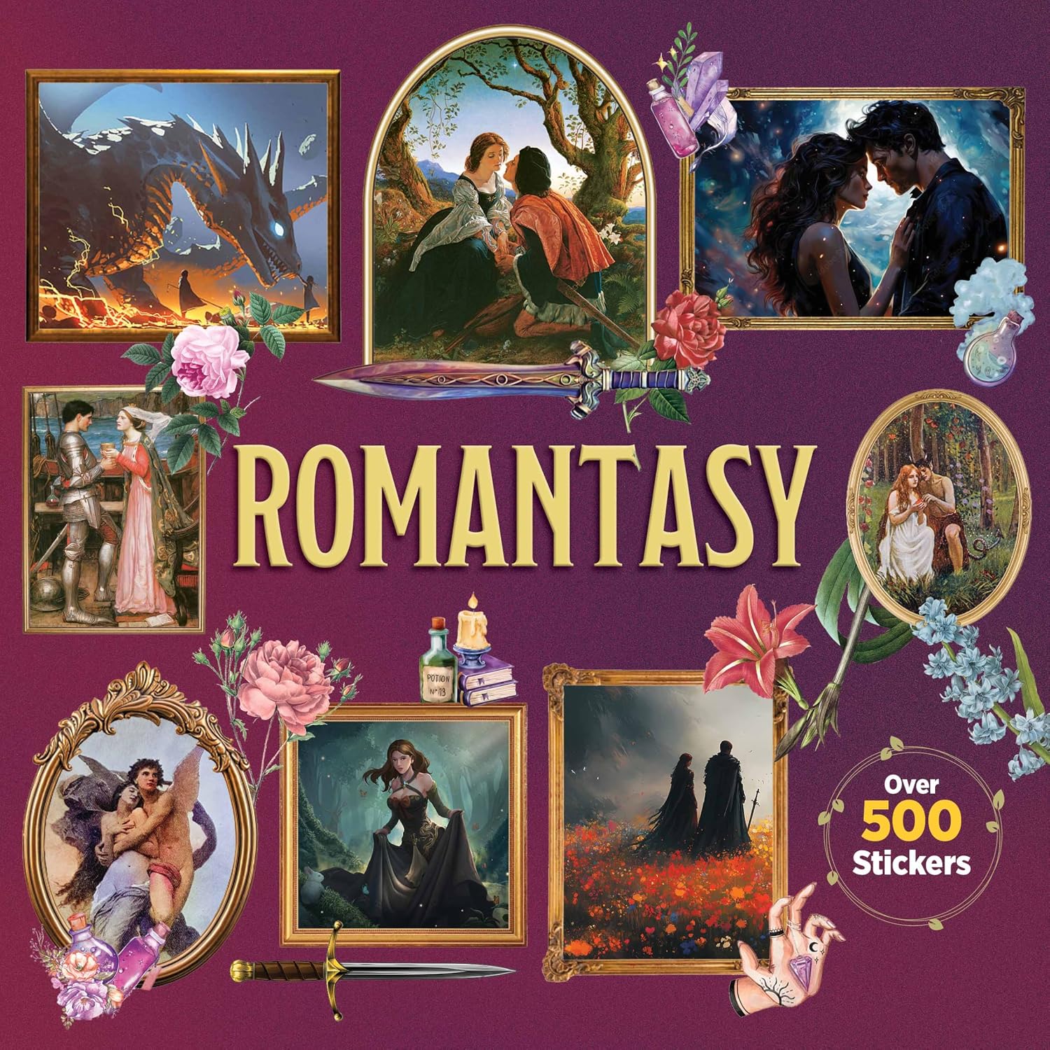 Romantasy Stickers: Over 500 Stickers (Dover Pictorial Archive) by Dover Publications