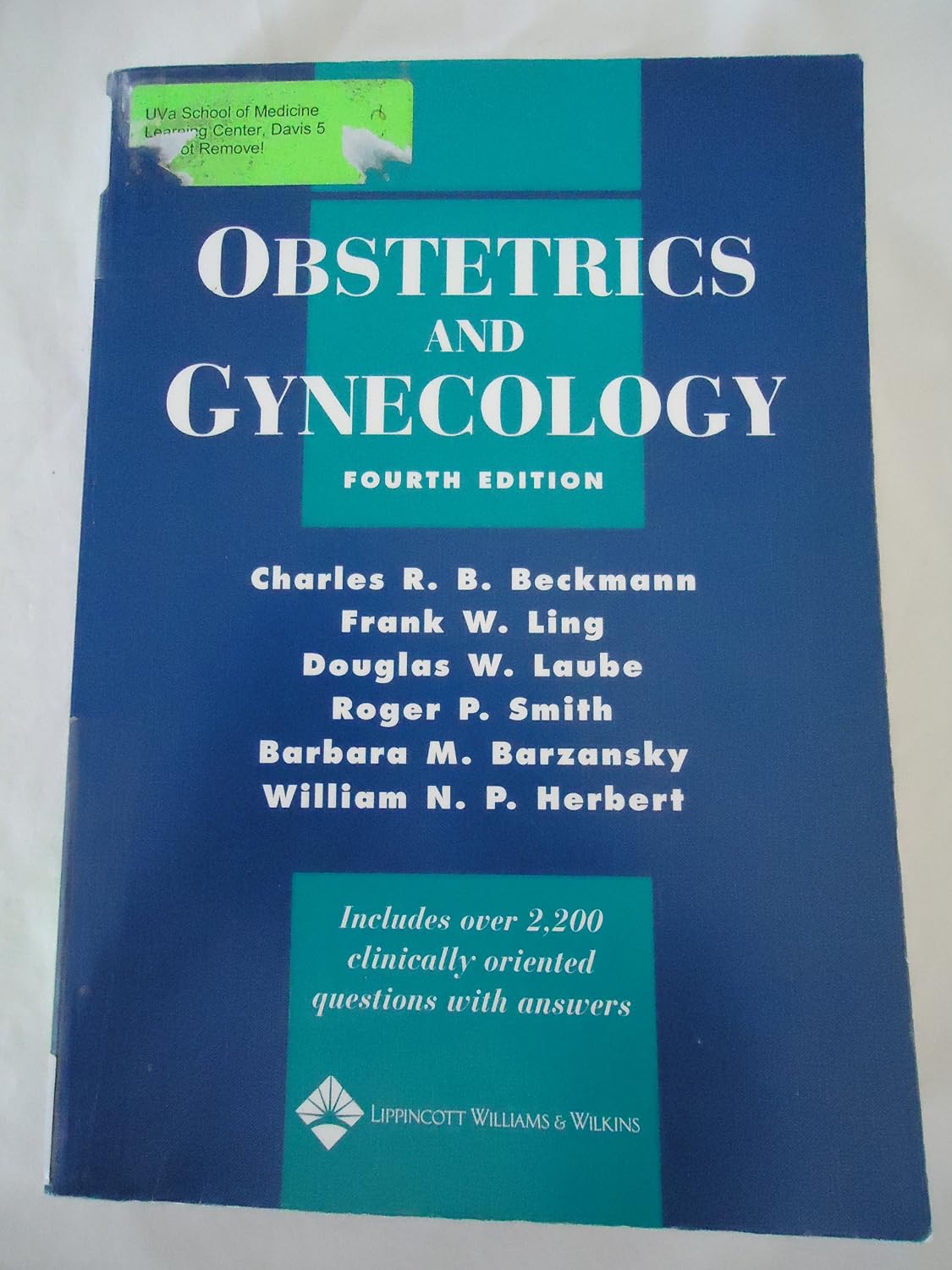Obstetrics and Gynecology by Charles R.B. Beckmann