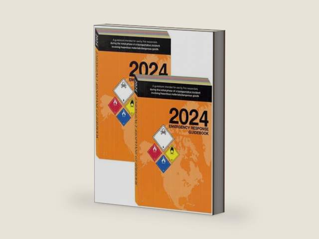 2024 Emergency Response Guidebook (ERG), Regular Bound, Standard Size, 5½"×7½" - Pack of 2 by Department of Transportation