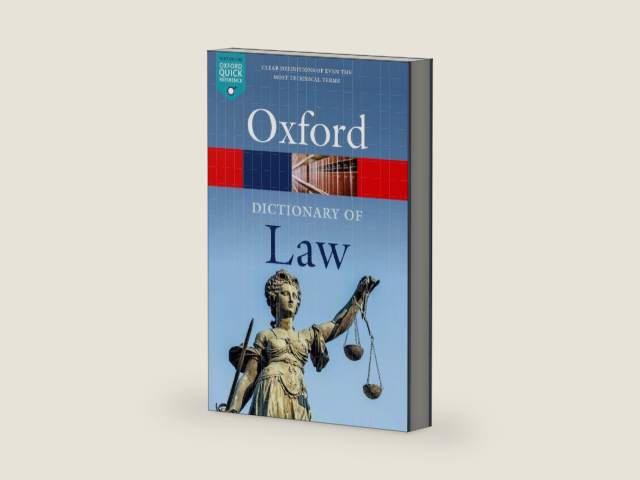 A Dictionary of Law (Oxford Quick Reference) by Jonathan Law