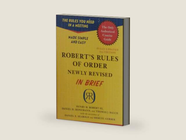 Robert's Rules of Order Newly Revised In Brief, 2nd edition by Henry M. Robert III