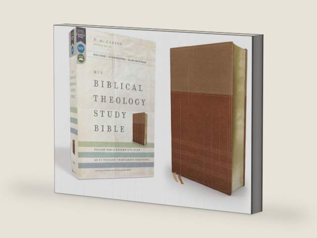NIV, Biblical Theology Study Bible (Trace the Themes of Scripture), Leathersoft, Tan/Brown, Comfort Print: Follow God’s Redemptive Plan as It Unfolds throughout Scripture by Zondervan