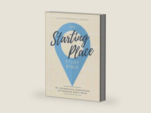 NIV, Starting Place Study Bible (An Introductory Study Bible), Hardcover, Tan, Comfort Print: An Introductory Exploration of Studying God's Word by Zondervan