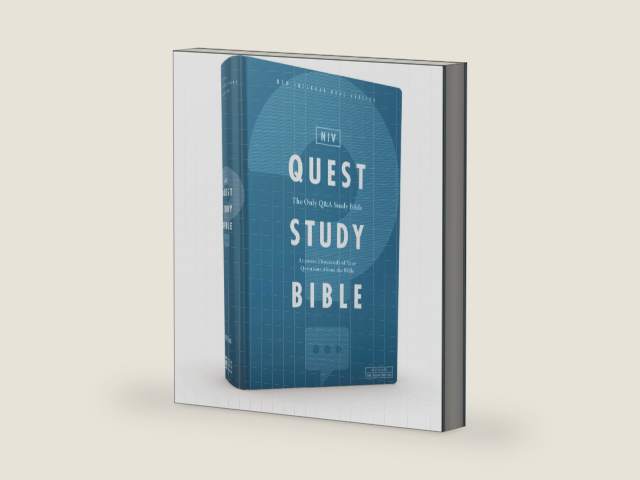 NIV, Quest Study Bible, Hardcover, Blue, Comfort Print: The Only Q and A Study Bible by Zondervan