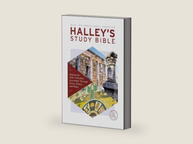 NIV, Halley's Study Bible (A Trusted Guide Through Scripture), Hardcover, Red Letter, Comfort Print: Making the Bible's Wisdom Accessible Through Notes, Photos, and Maps by Zondervan