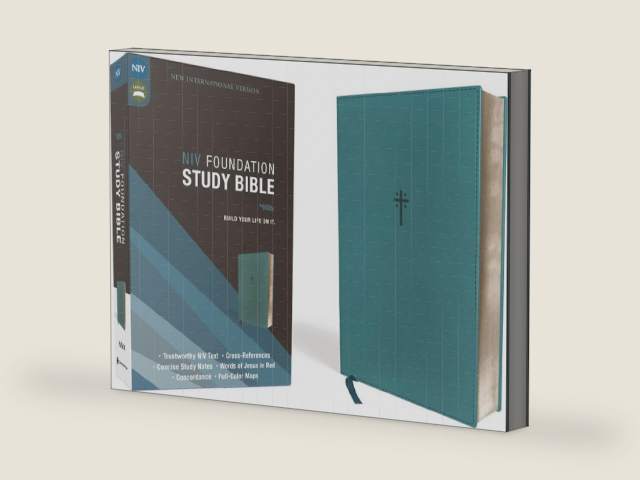 NIV, Foundation Study Bible, Leathersoft, Teal, Red Letter by Zondervan