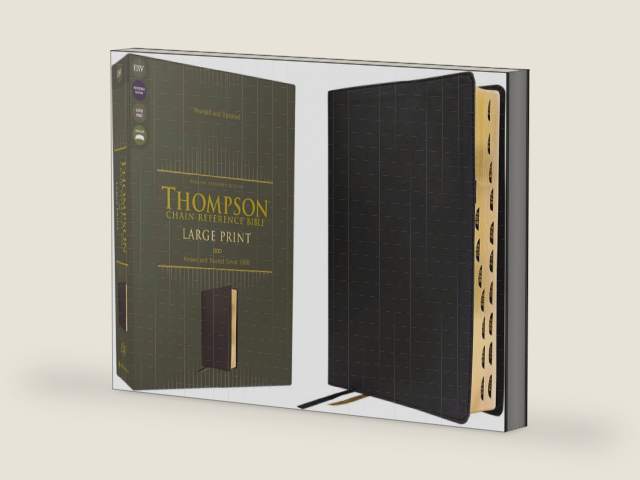 ESV, Thompson Chain-Reference Bible, Large Print, Leathersoft, Black, Red Letter, Thumb Indexed by Zondervan