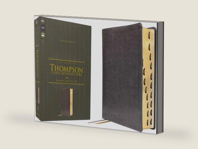 ESV, Thompson Chain-Reference Bible, Leathersoft, Gray, Red Letter, Thumb Indexed by Zondervan