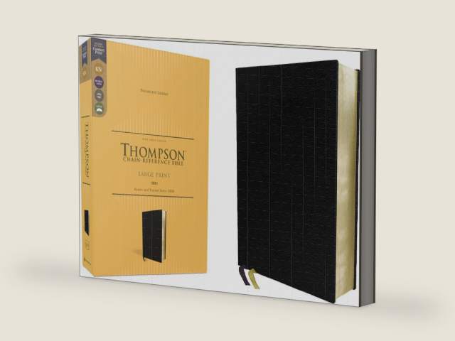 KJV, Thompson Chain-Reference Bible, Large Print, Bonded Leather, Black, Red Letter, Comfort Print by Zondervan