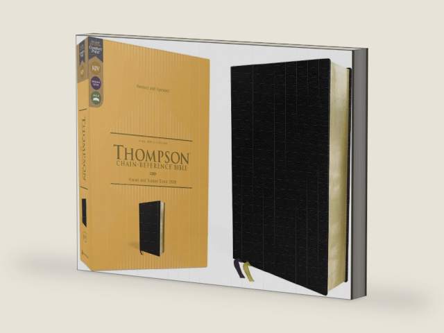 KJV, Thompson Chain-Reference Bible, European Bonded Leather, Black, Red Letter, Comfort Print by Zondervan