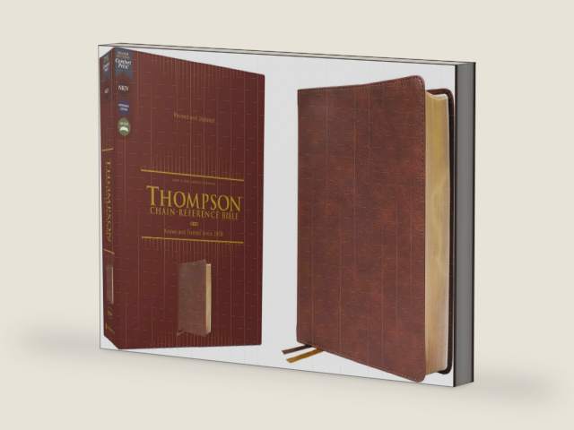 NKJV, Thompson Chain-Reference Bible, Leathersoft, Brown, Red Letter, Comfort Print by Zondervan