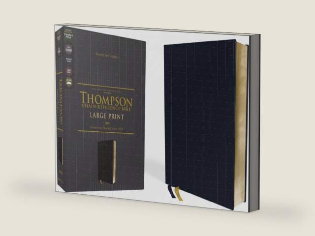 NASB, Thompson Chain-Reference Bible, Large Print, Leathersoft, Navy, 1995 Text, Red Letter, Comfort Print by Zondervan