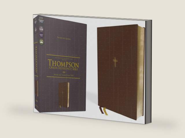 NASB, Thompson Chain-Reference Bible, Leathersoft, Brown, 1995 Text, Red Letter, Comfort Print by Zondervan