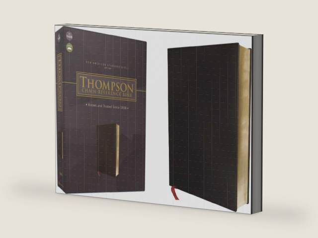 NASB, Thompson Chain-Reference Bible, Bonded Leather, Black, Red Letter, 1977 Text by Zondervan