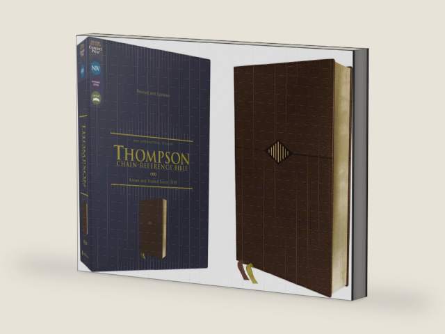 NIV, Thompson Chain-Reference Bible, Leathersoft, Brown, Red Letter, Comfort Print by Zondervan