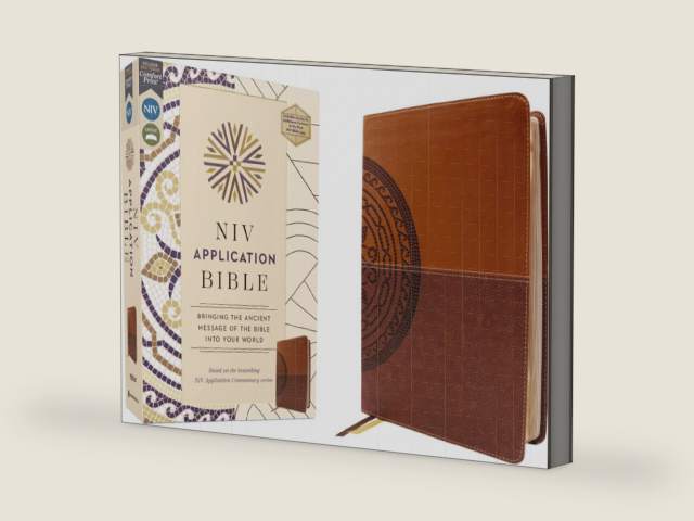 NIV Application Bible, Leathersoft, Brown, Red Letter, Comfort Print: Bringing the Ancient Message of the Bible into Your World (NIV Application Commentary Resources) by Zondervan